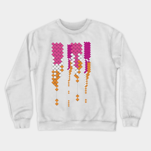 Falling Squares Crewneck Sweatshirt by AMDesigns